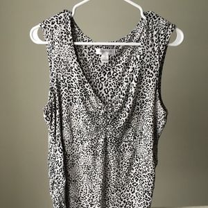 Motherhood Tank Top Cheetah Print